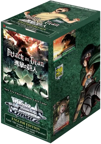 Weiss Schwarz Attack on Titan CCG Volume 2 Booster Box